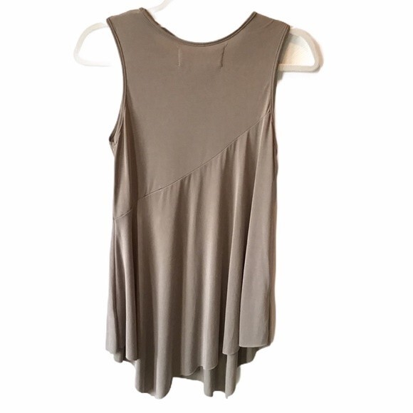 Hiatus Tank Top Asymmetrical Soft Tunic Top - Picture 2 of 5